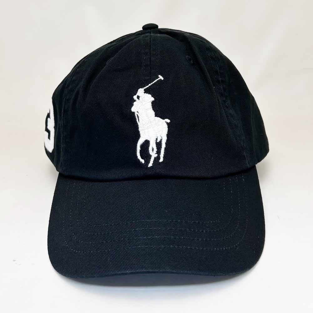 新品 POLO RALPH LAUREN ポロ ラルフローレン ビッグポニー メンズキャップ ブラック_画像2