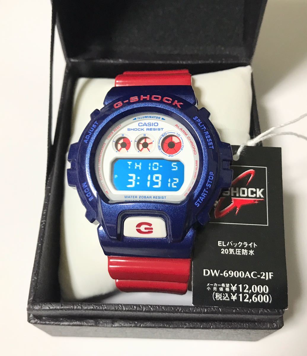 DW-6900AC-2JF　ブルー＆レッド　未使用　動作品　国内物　G-SHOCK_画像1