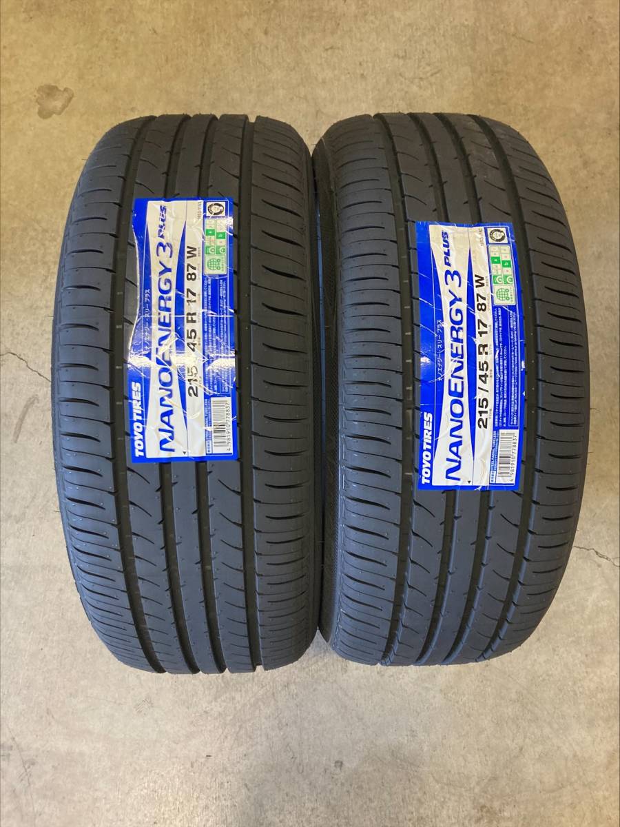 ☆ＴＯＹＯ トーヨー ナノエナジー3+ 215/45R17 NANOENERGY3 PLUS 215/45-17 ２本価格 ２本送料税込み￥23500～【2023年製】夏用_画像1