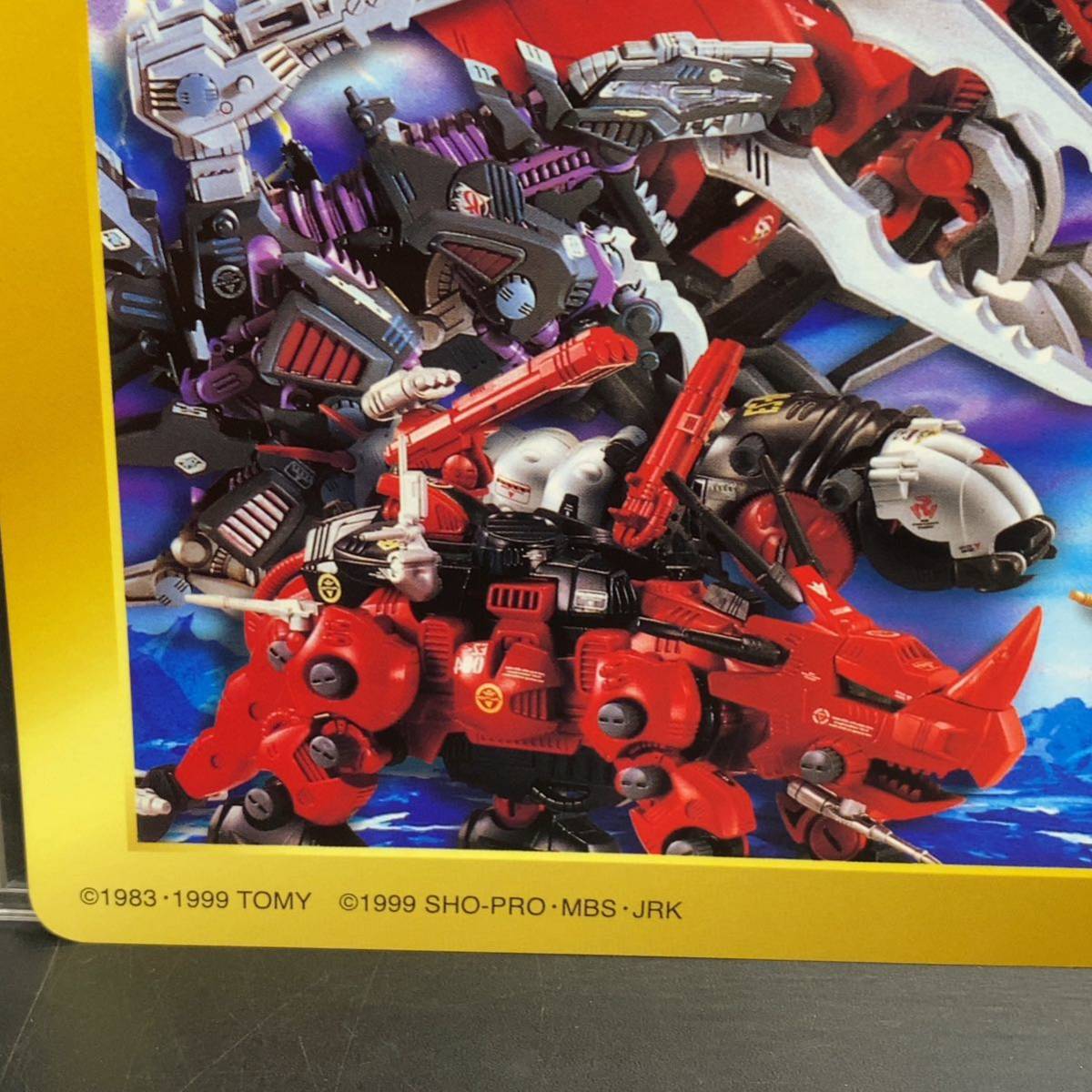 【未使用】デッドストック ZOIDS ゾイド カスタマイズ 下敷き　TOMY 1999 当時物 レトロ コレクション 厚紙 コンテスト プラモ_画像3