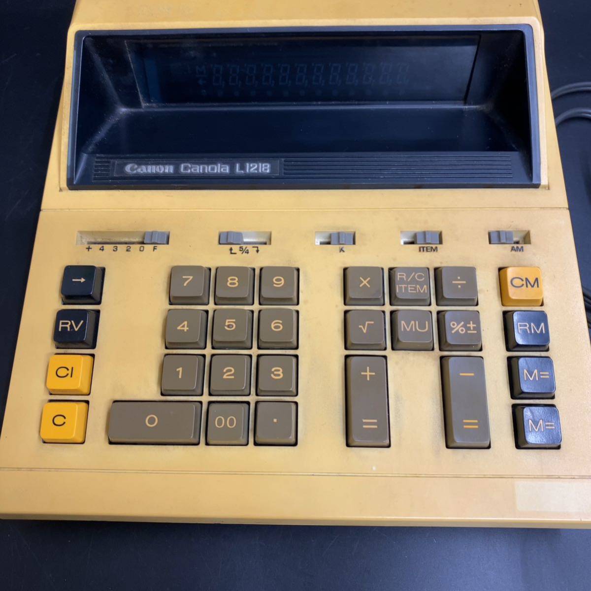 [ operation goods ]Canon CANOLA L1218 electron count machine calculator that time thing Showa Retro 