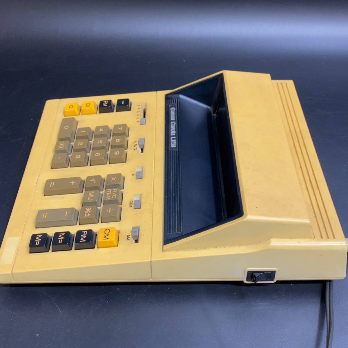 [ operation goods ]Canon CANOLA L1218 electron count machine calculator that time thing Showa Retro 