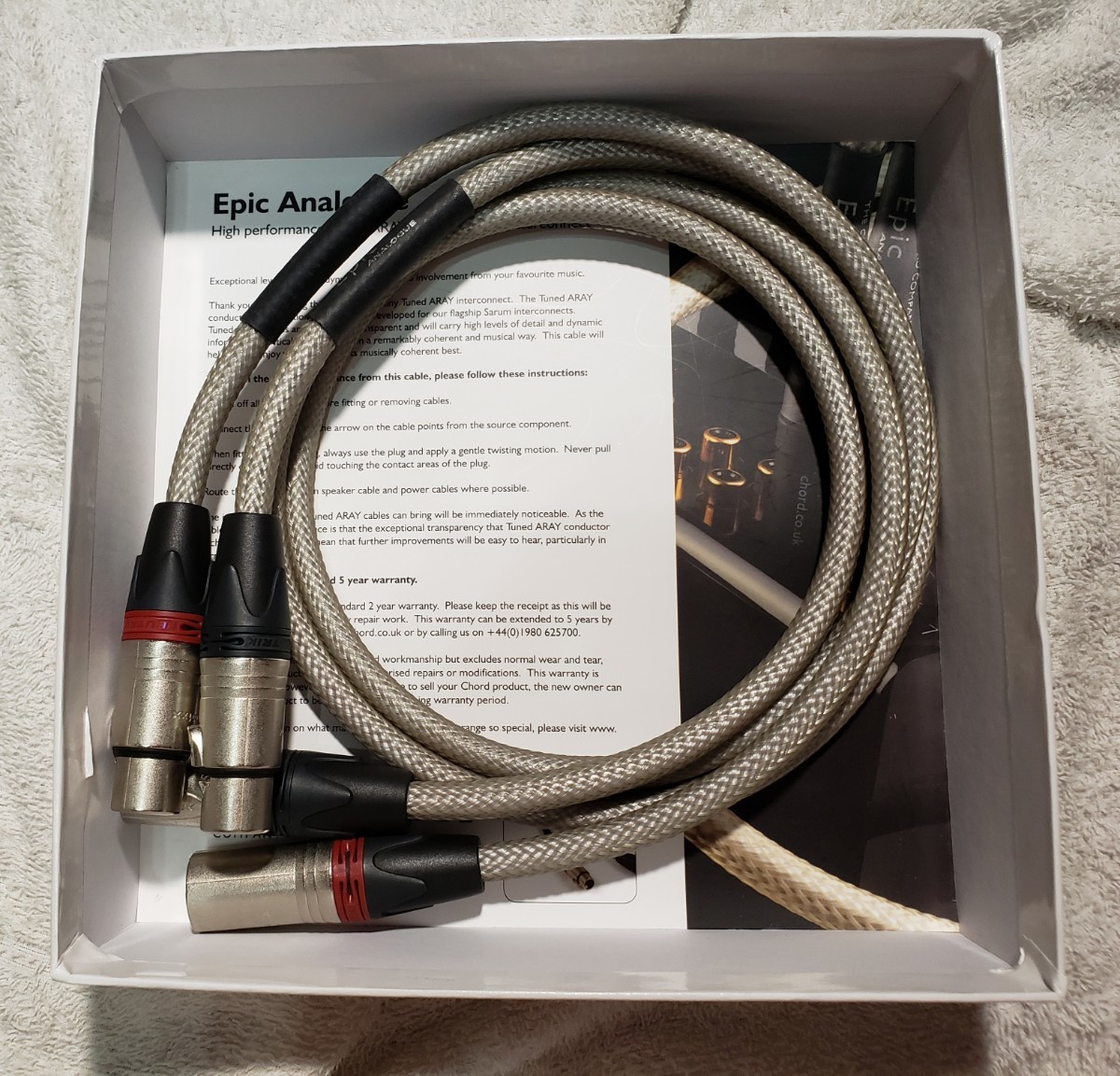 THE CHORD COMPANY EPIC XLR 1m [国内正規輸入品]　高音質インターコネクトケーブル_画像1