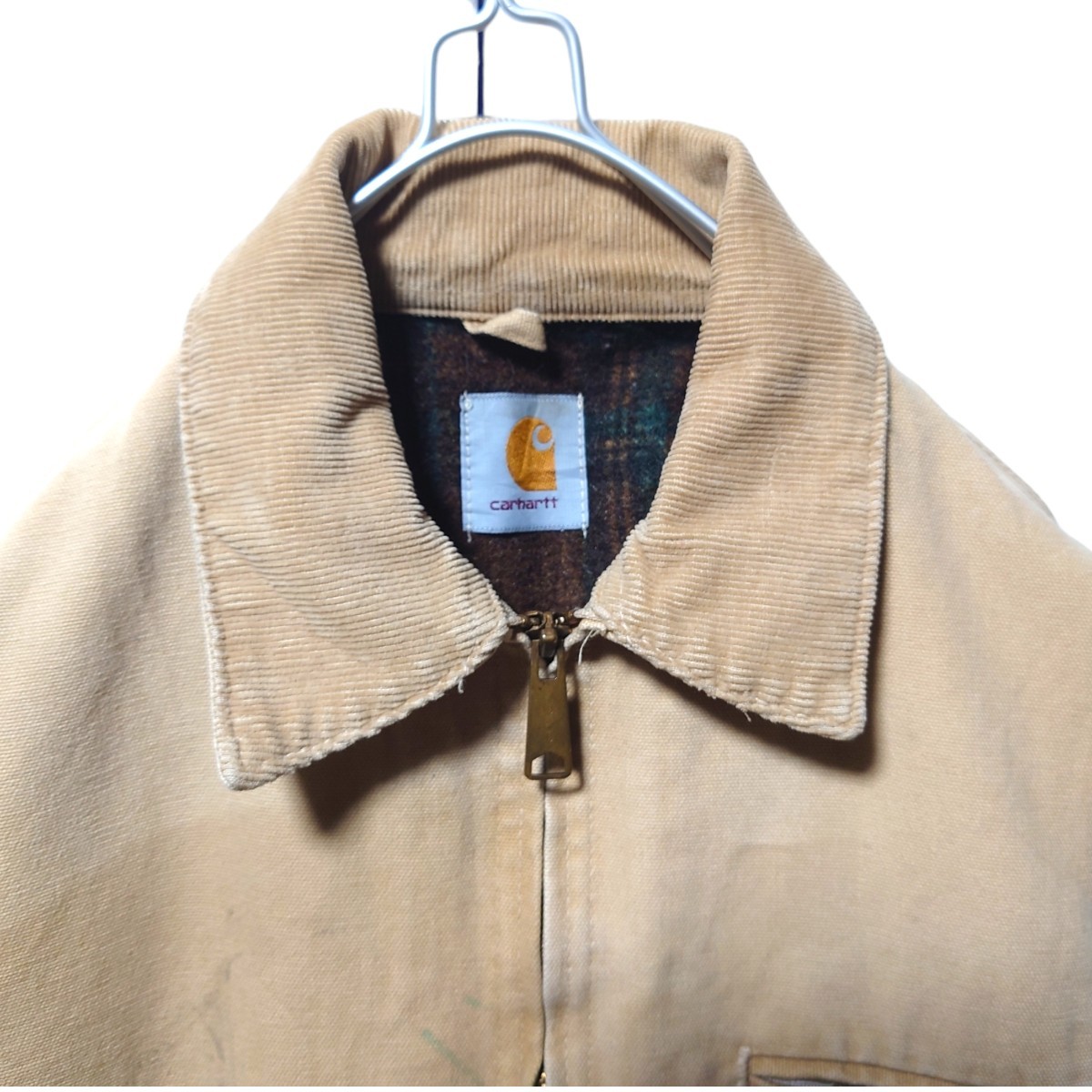 【使い勝手の良い】 【Carhartt】コーデュロイ襟 ダック地 A-1311 デトロイトジャケット ジャンパー、ブルゾン - www