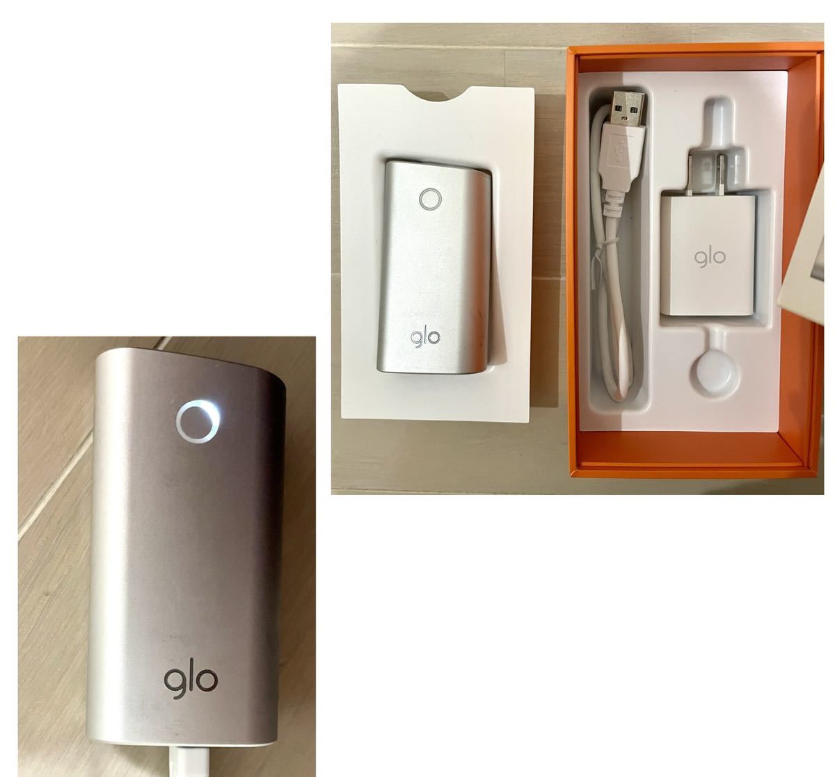 Ploom TECH glo スターターキット 電子タバコ 加熱式タバコ 喫煙グッズ　まとめ　4点セット　通電確認済　_画像6