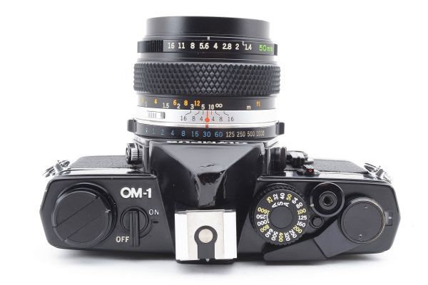 [美品] オリンパス OLYMPUS OM-1 一眼レフ 35mm フィルムカメラ ブラック 黒 + ZUIKO AUTO-S 50mm f/1.4 1995185_画像5