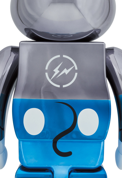 BE@RBRICK fragmentdesign MICKEY MOUSE BLUE Ver.1000% EXHIBITION