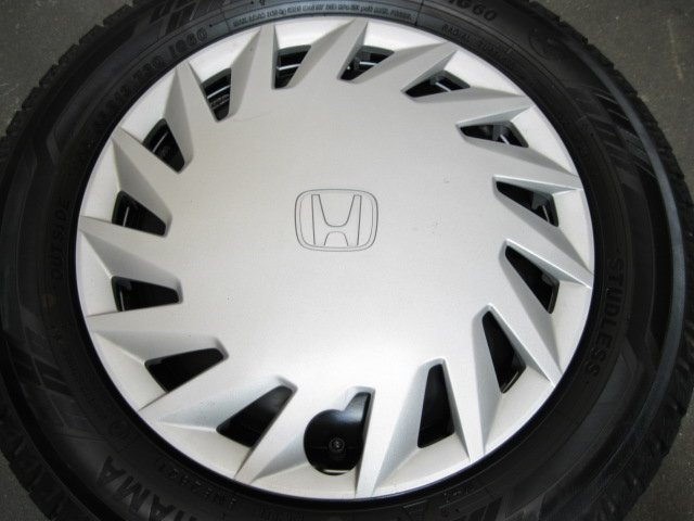 ■USED■ホンダ純正スチールホイール ＆ スタッドレス 155/65R13 4本セット■ゼスト/ライフ/ザッツ他■_画像4