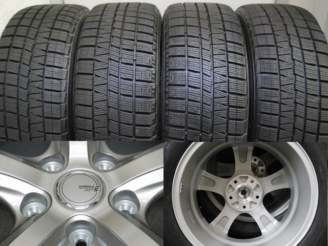 ■美品/バリ山■SIBILLA NEXT 17インチ スタッドレス ナンカン ESSN-1 215/55R17 4本■_画像6