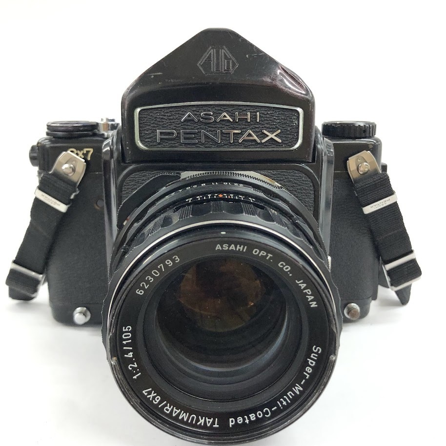 PENTAX ペンタックス フィルムカメラ ボディー 6×7 4023028 レンズ Takumar 6×7 1:2.4/105 一眼レフ マニュアルフォーカス_画像2
