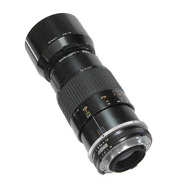 Nikon・Ai-s Micro-Nikkor 105mm F2.8 マクロレンズ・HS-14フード付・中古美品_画像6