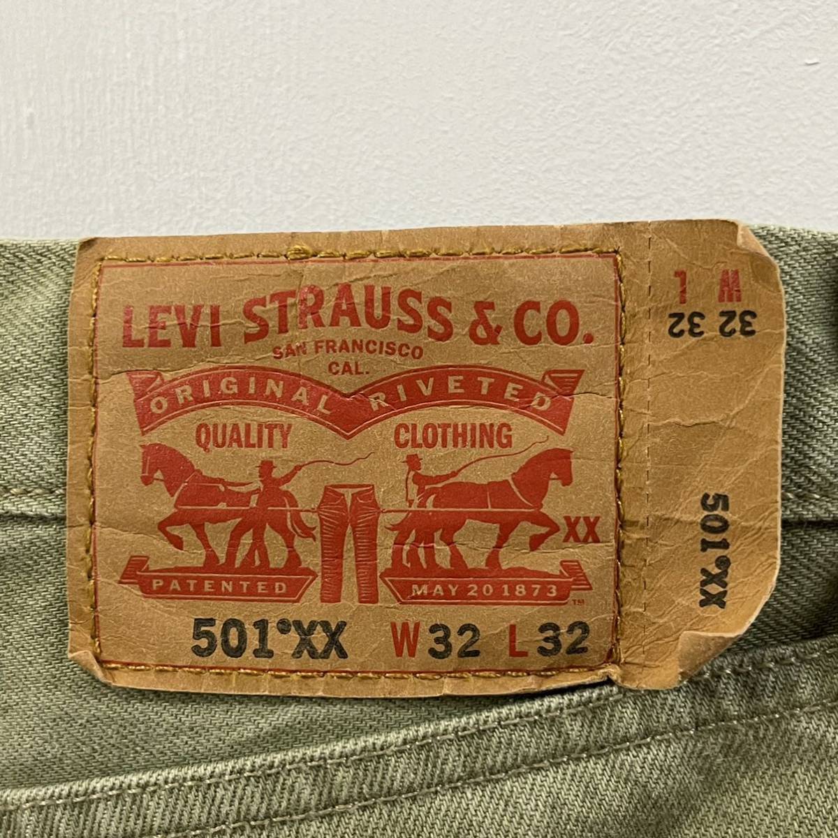 LEVI’S 501xx デニムパンツ メキシコ製 ジーパン ジーンズ Gパン ボタンフライ カラーデニム W32 L32 リーバイス【送料一律/同梱可能】A_画像9