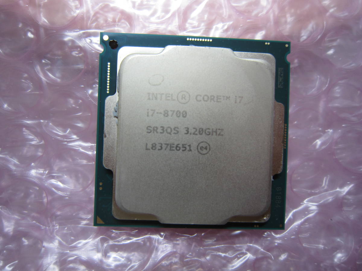 6941★CPU Intel Core i7　8700 3.20GHZ SR3QS動作品