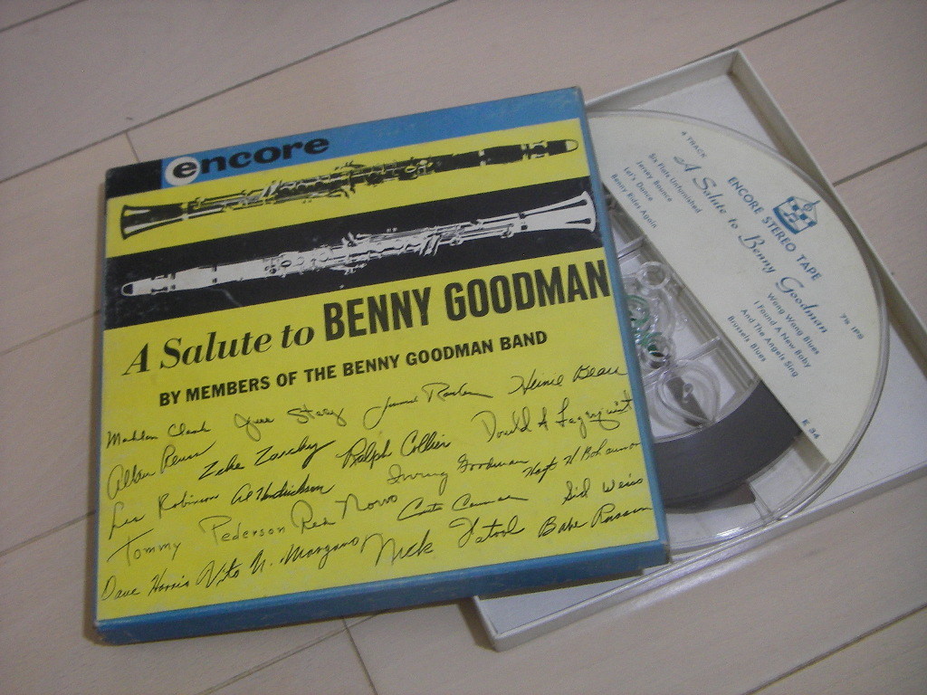 ★ A Salute to BENNY GOODMAN ★ ベニー・グッドマン楽団員 ★ 4トラック 7号オープンリールテープ ★ ENCORE_画像1