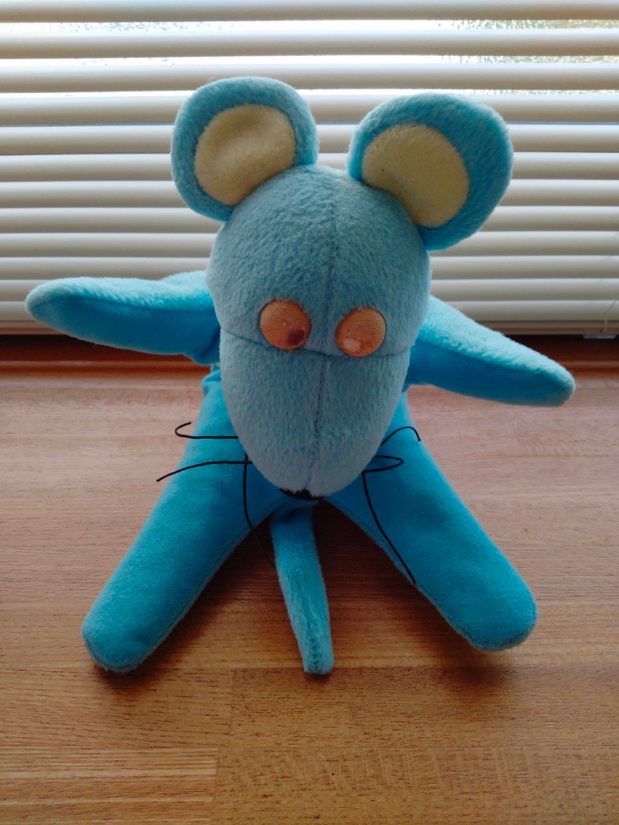 【稀少】NTT東日本 ネズミぬいぐるみ よく眠れマウス アイピロー