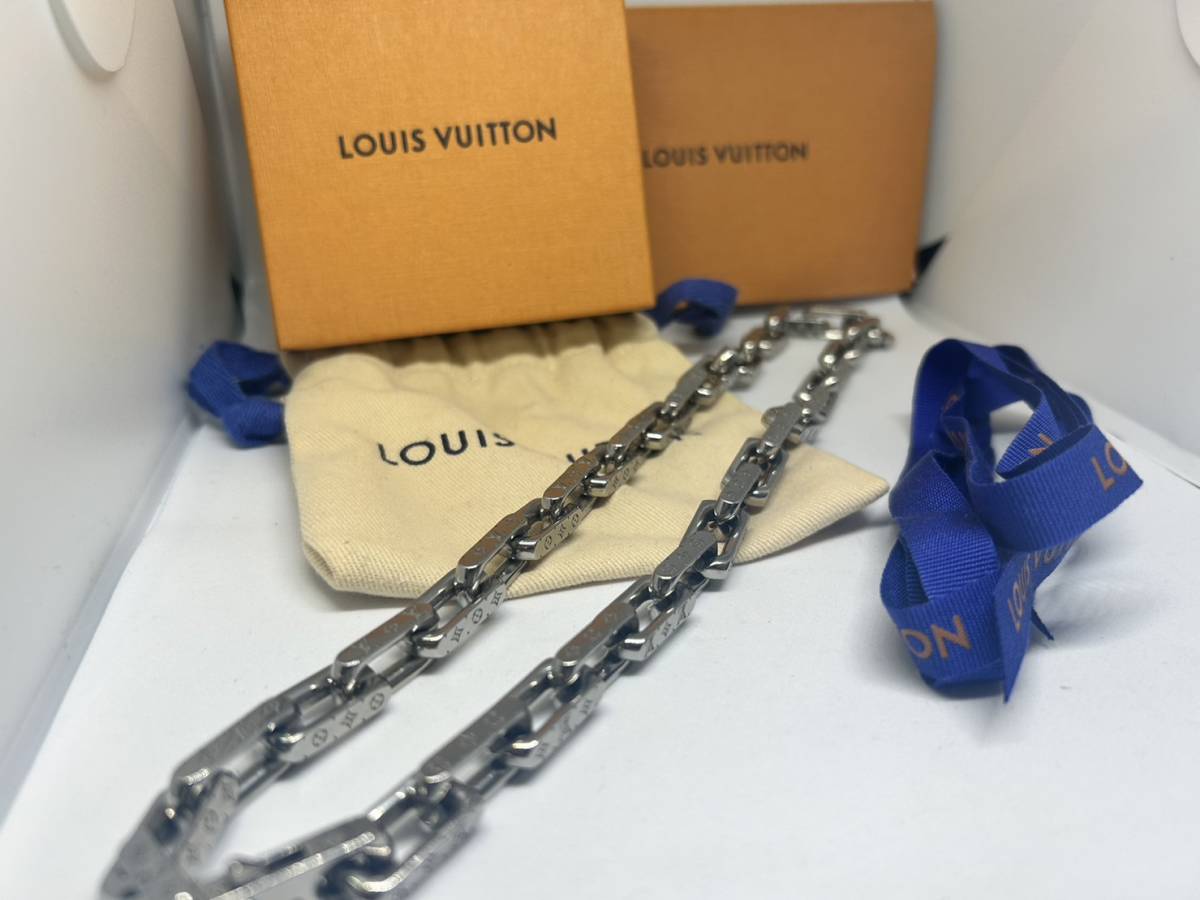 美品 Louis Vuitton ルイヴィトン コリエ チェーンネックレス M00307 C0000_画像1
