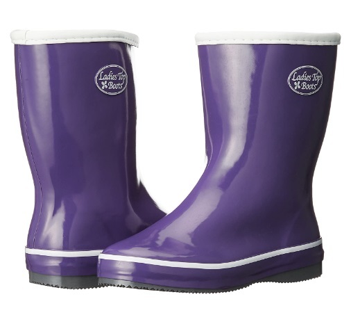  free shipping . many rain boots 22.5cm LR-020 PPL purple lady's boots KITAkita