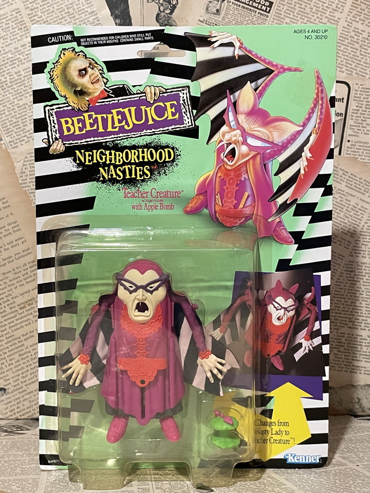 ☆1980年代/ビートルジュース/アクションフィギュア/即決ビンテージ/ケナー/Beetlejuice/Action Figure(Teacher Creature/MOC) MO-184