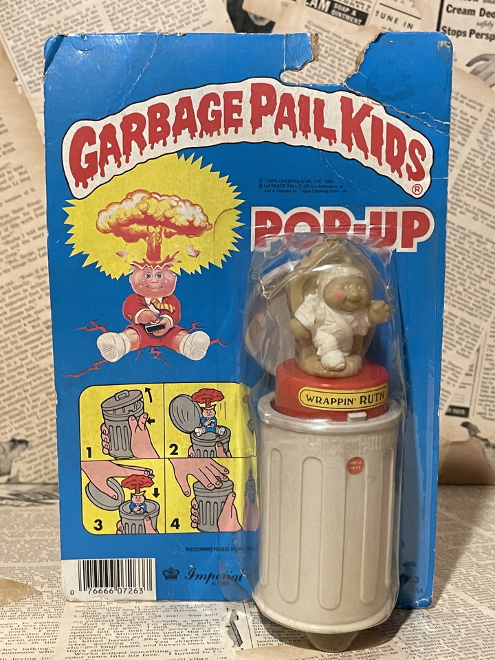 ☆1980年代/ぶきみくん/フィギュア/即決ビンテージ/モンスター/GPK/POP-UP Figure(Wrappin' Ruth/MOC) MT-179