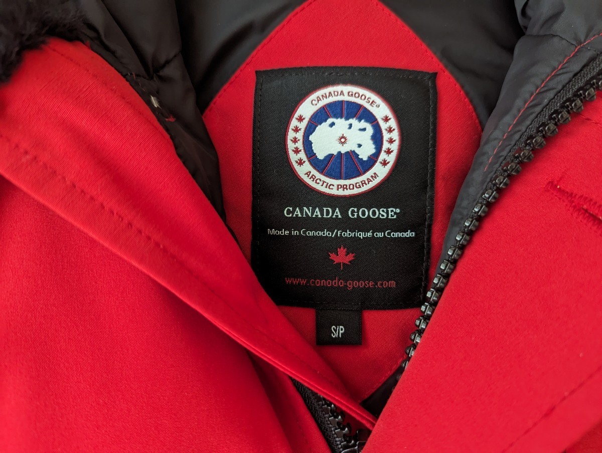 CANADA GOOSE カナダグース ダウンジャケット ジャスパー 人気の赤　レッド　Sサイズ　早い者勝ち！_画像3