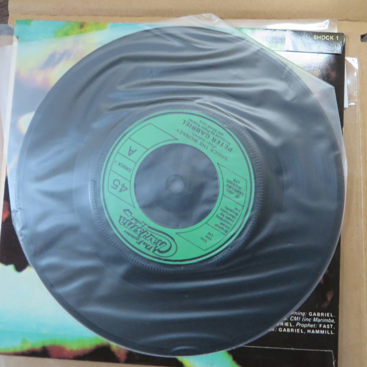 シングルレコード　Peter Gabriel　ピーター・ガブリエル　SHOCK THE MONKEY　CDではありません。_画像2