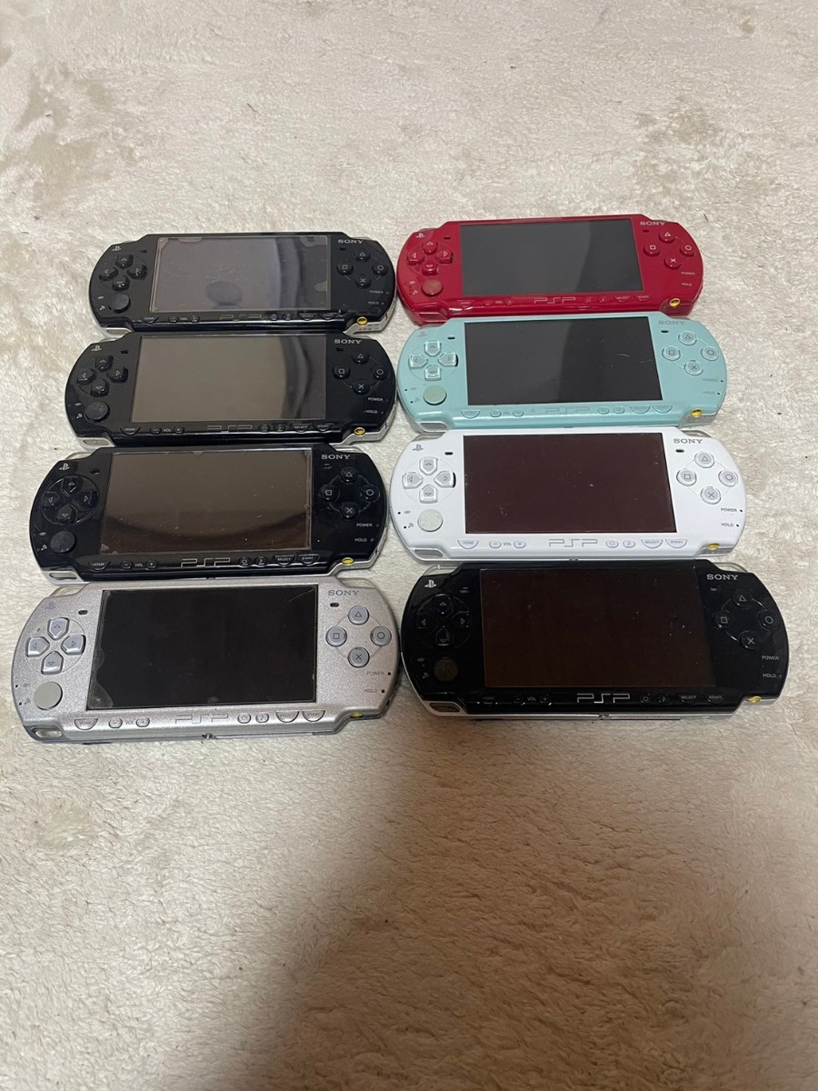 SONY PSP 2000 本体 まとめて 8台セット 動作未確認　まとめ　PSP本体 大量 プレイステーション・ポータブル
