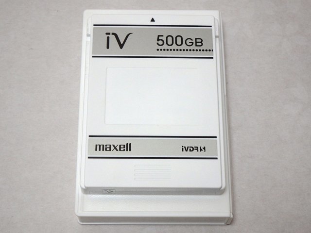 maxell マクセル iVDR-S 500GB カセットHDD iV アイヴィ ホワイト M-VDRS500G.C_画像1