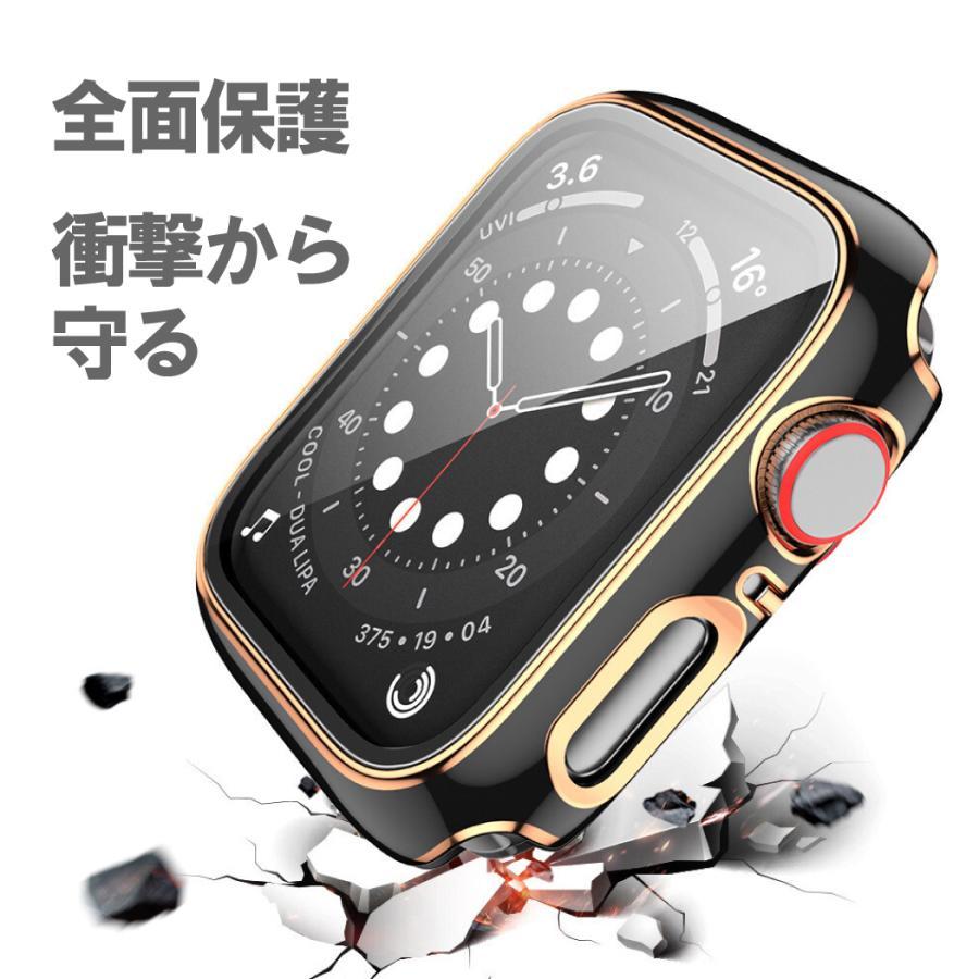 アップルウォッチ カバー 42mm ブラック ＆ ゴールド Apple Watch 取り付け簡単 超軽量型 全面保護 画面保護 耐衝撃 Series3 2 1_画像2
