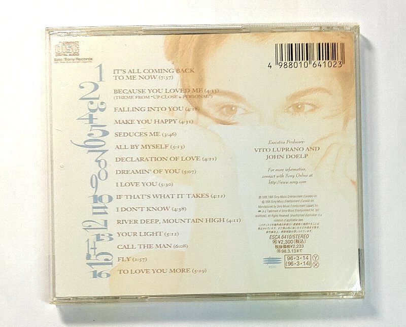 国内盤 セリーヌ・ディオン / Falling Into You CD Celine Dionの画像3