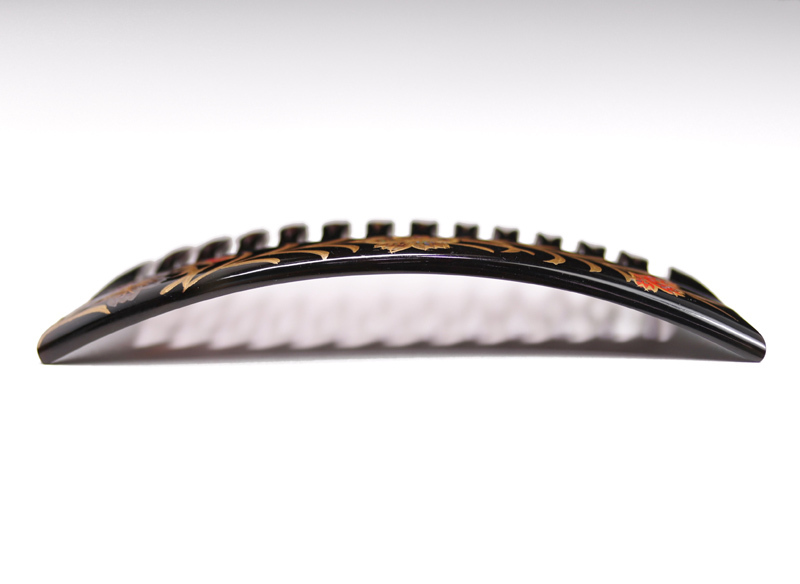 [.] tortoise shell ornamental hairpin author [. light ].book@ tortoise shell mother-of-pearl lacqering .. pattern ..... hair ornament Japanese style accessories AC109