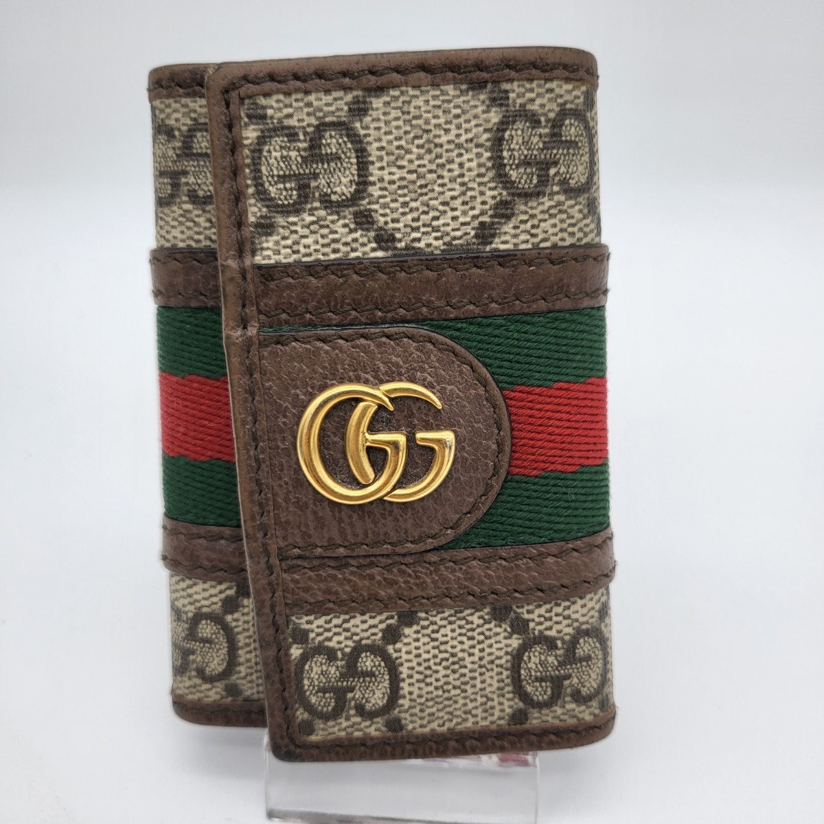 GUCCI グッチ キーケース 6連 GGスプリーム レザー オフィディア