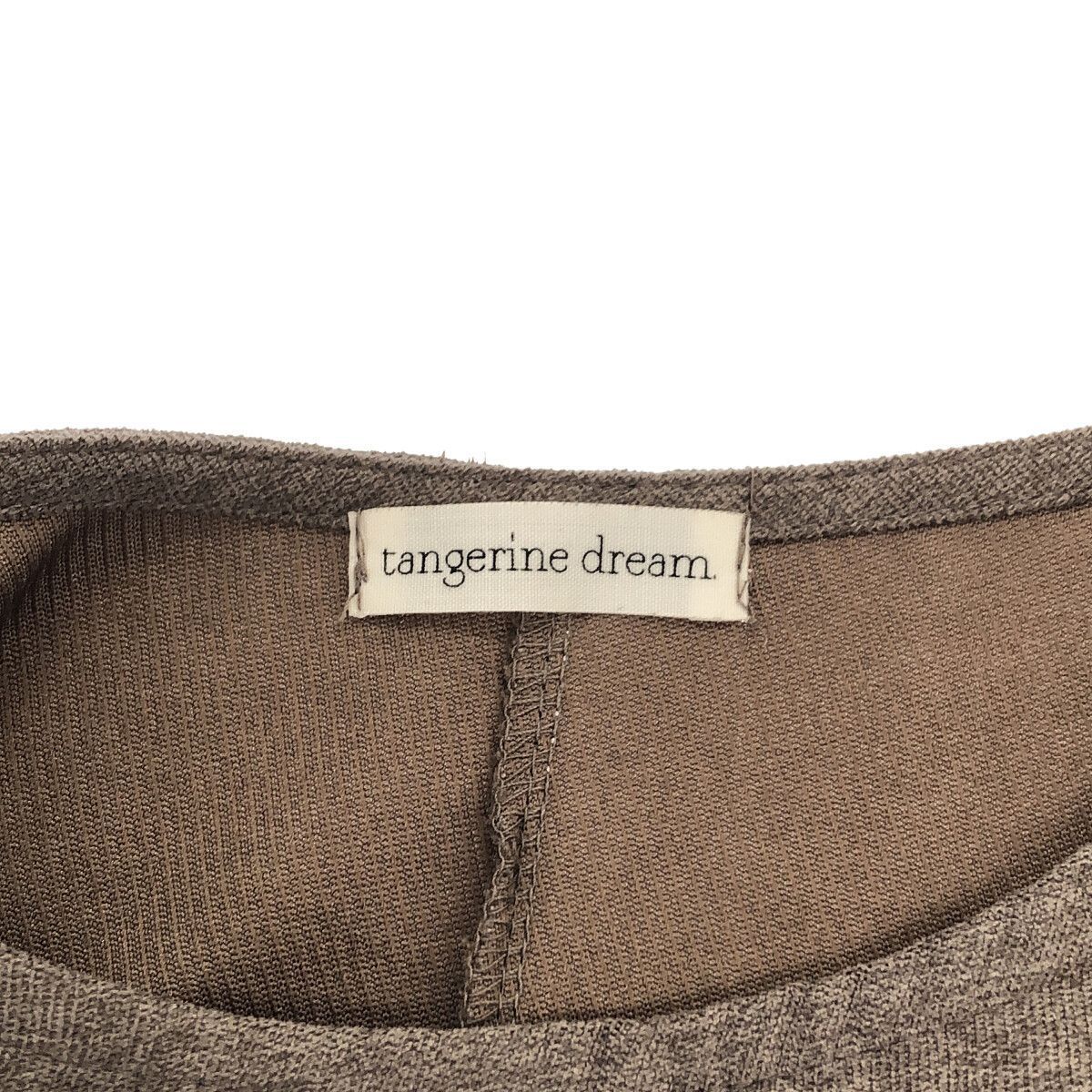 ☆美品☆ tangerine dream タンジェリンドリーム レディース ワンピース 長袖 ブラウン 901-41 送料無料_画像4