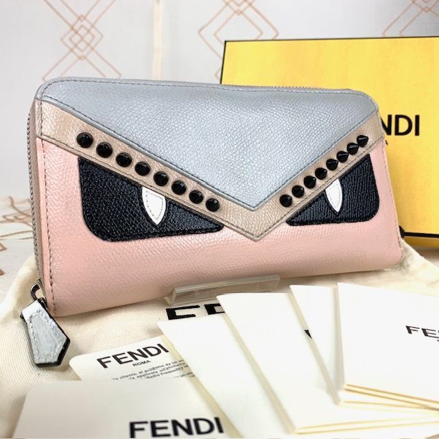 ☆良品☆ FENDI フェンディ 長財布 小銭入れ カードケース バグス