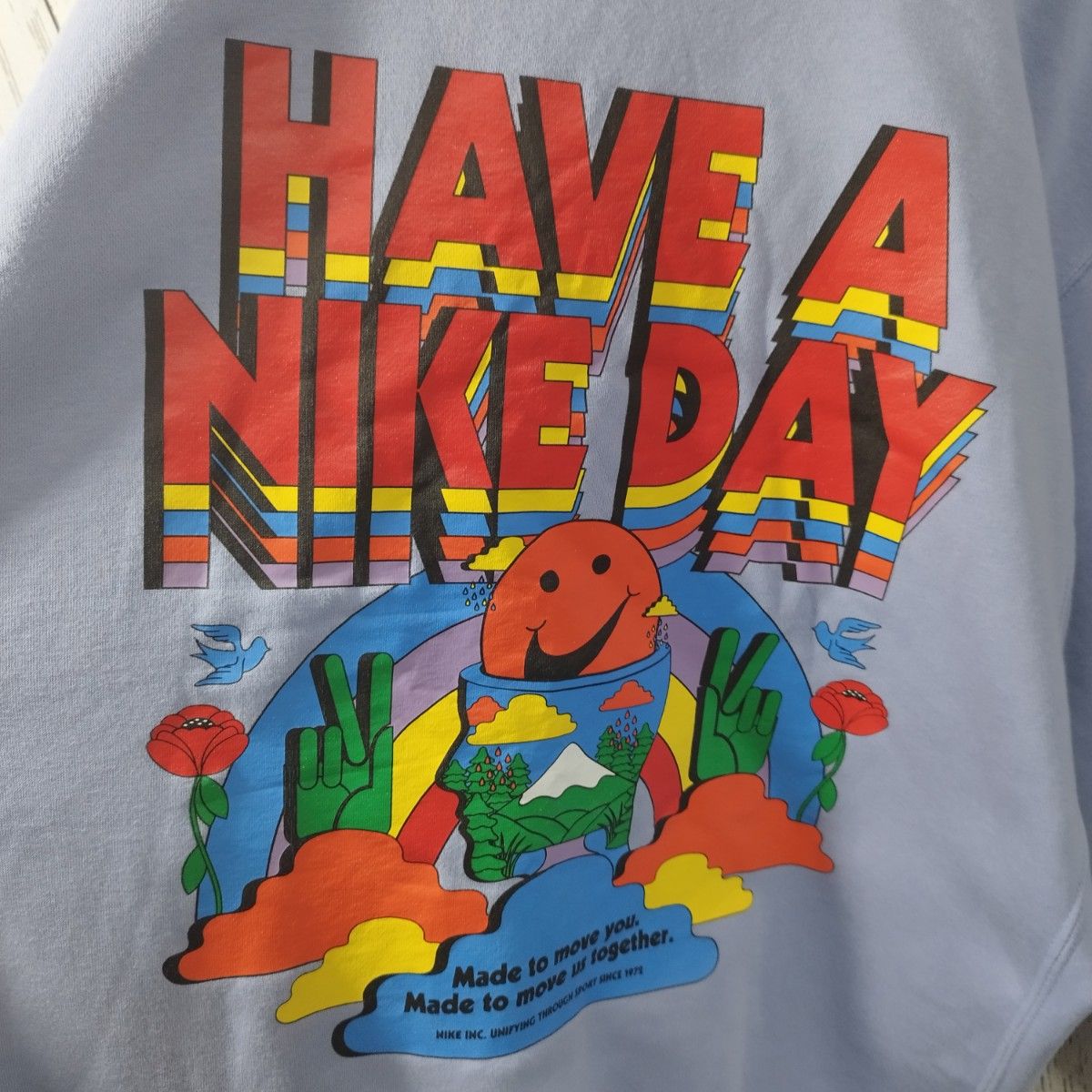 【NIKE】HAVE A NIKE DAYプリントスウェット　秋冬　裏起毛