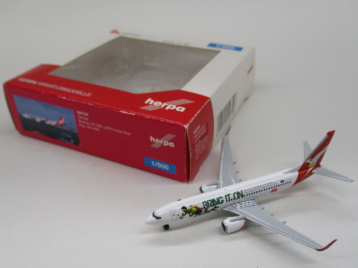  Herpa 1/500 B737-800 2013 lion z Tour can tas aviation VH-VXG [526128][C]krt102109