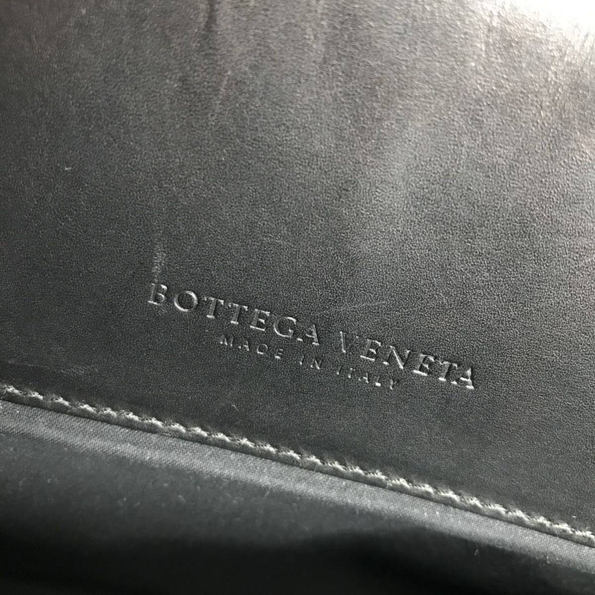 【ボッテガヴェネタ】本物 BOTTEGAVENETA ビジネスバッグ イントレチャート 黒 ブリーフケース 書類かばん 本革 レザー 男性用 メンズ 伊製_画像8