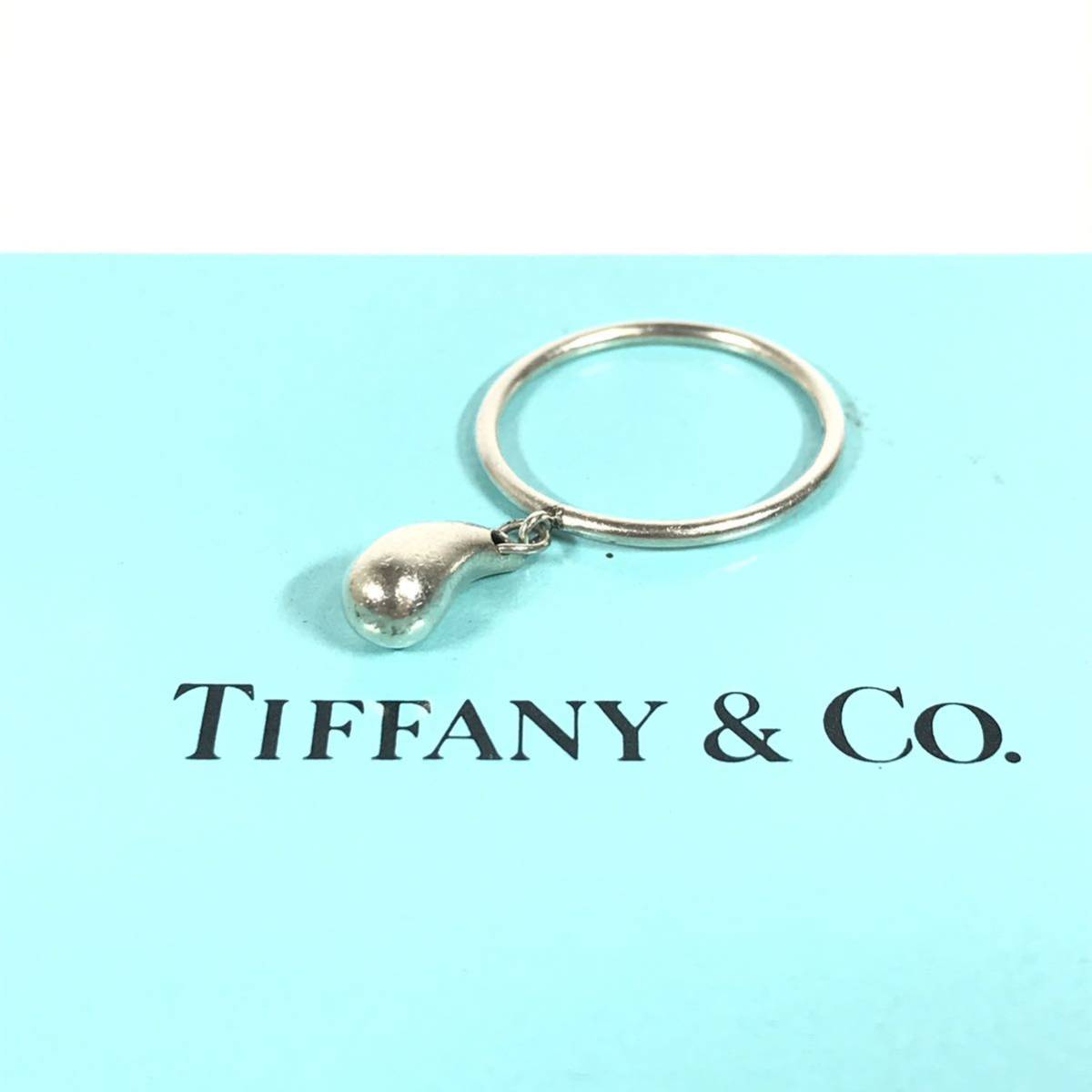 【ティファニー】本物 TIFFANY&Co. 指輪 ティアドロップ シルバー925 サイズ9号 リング 女性用 レディース アクセサリー 送料370円