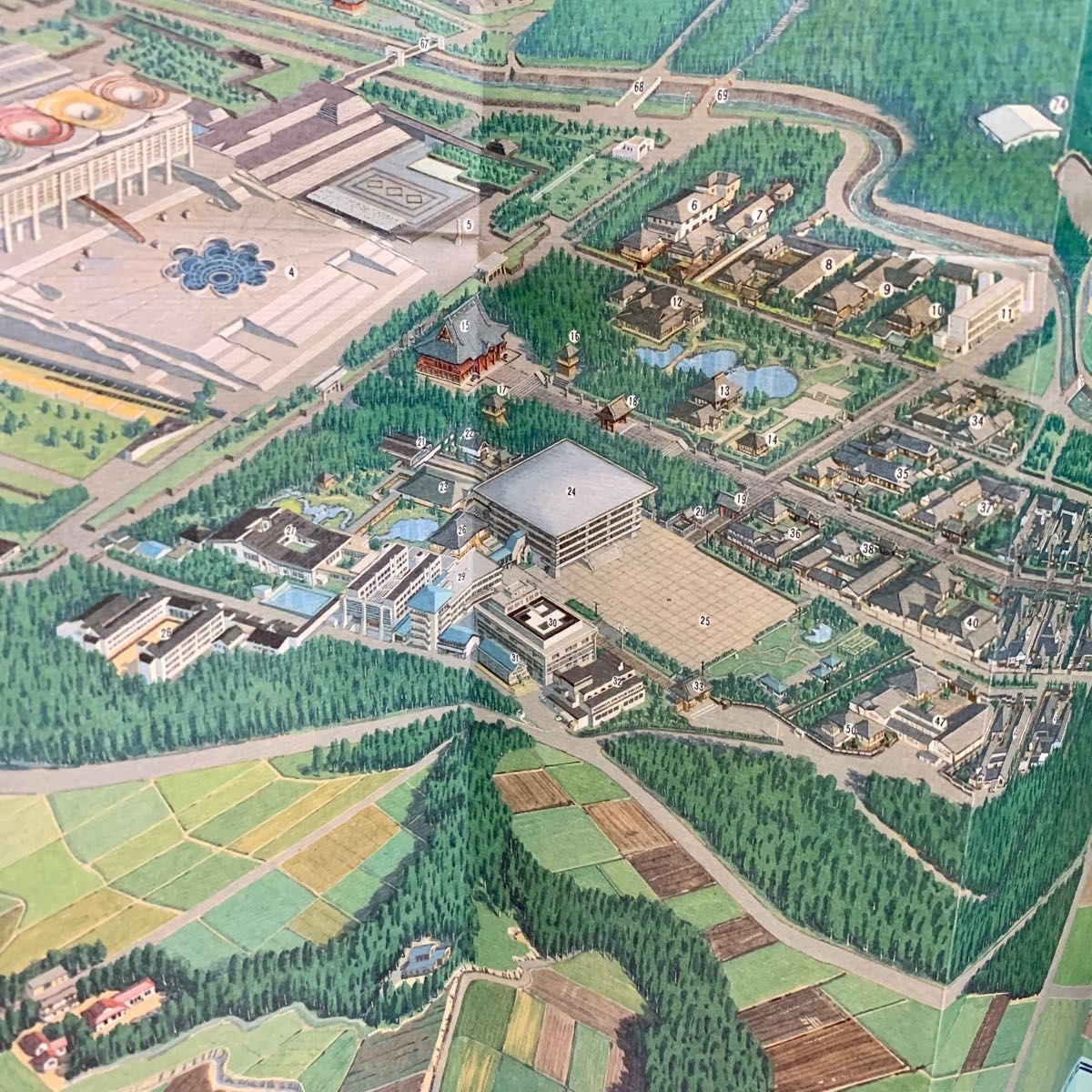 総本山大石寺開創七百年記念【大石寺全図】日蓮正宗/日顕/創価 総本山大石寺開創七百年記念【大石寺全図】日蓮正宗/日顕/創価