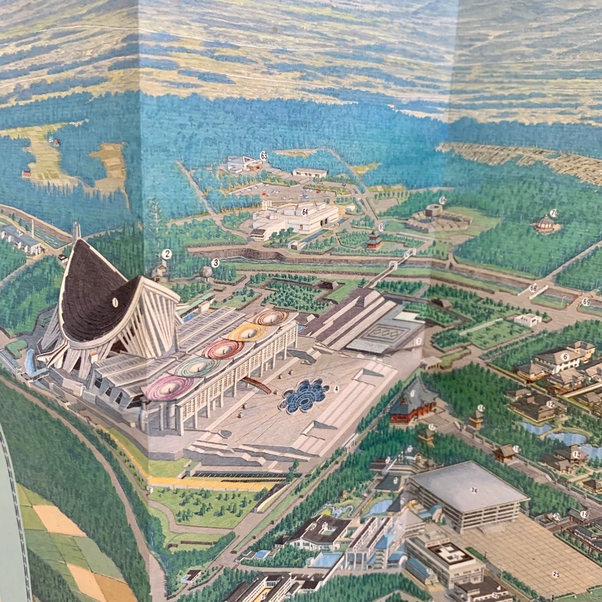 総本山大石寺開創七百年記念【大石寺全図】日蓮正宗/日顕/創価 総本山大石寺開創七百年記念【大石寺全図】日蓮正宗/日顕/創価