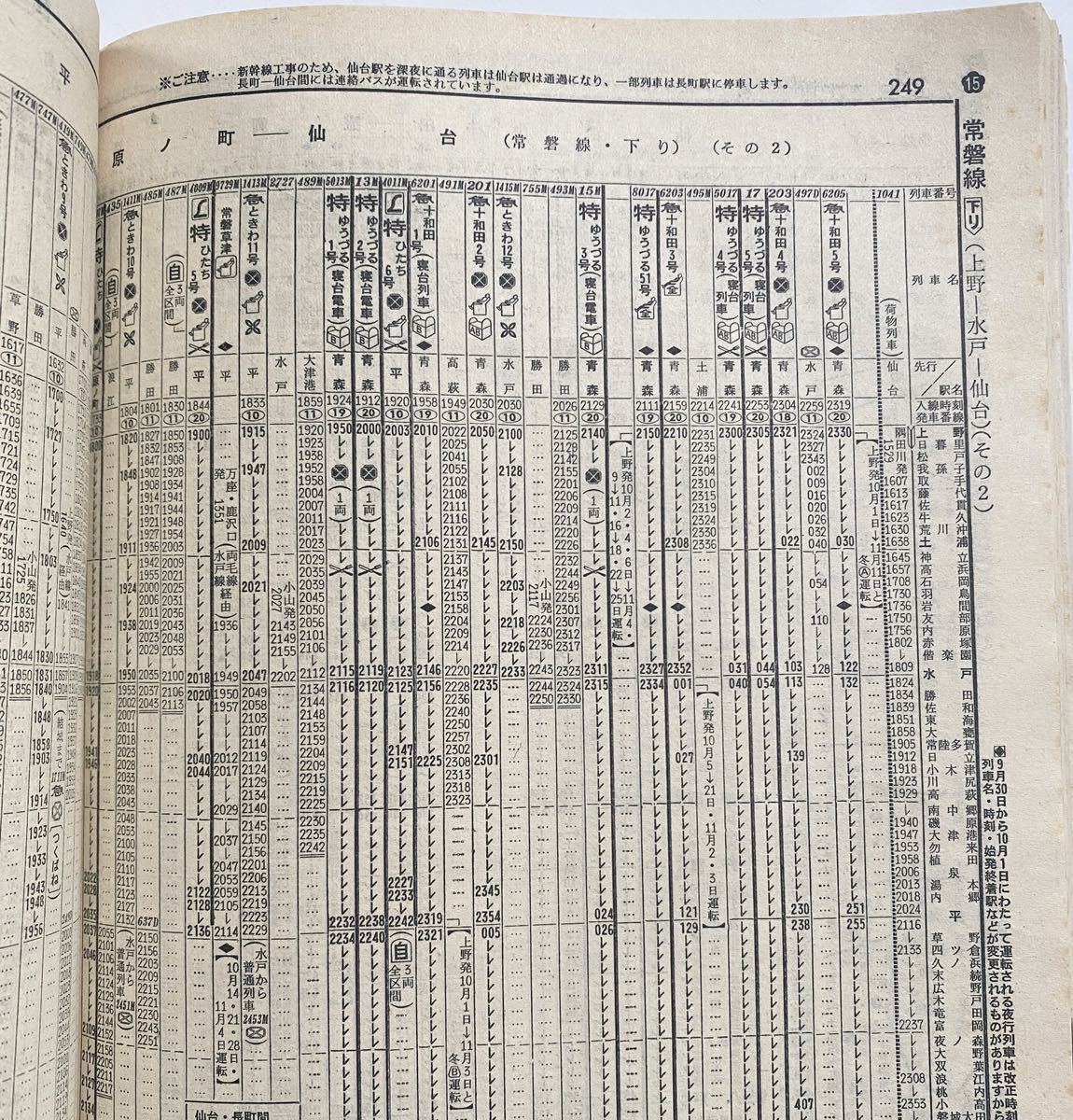 1973年10月 公社時刻表 10月1日全国ダイヤ改正号 昭和48年 当時のダイヤで時間旅行してみませんか？ 国鉄監修 JTB交通公社 昭和時代レトロ_画像10