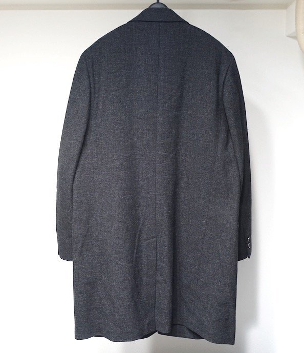  beautiful goods FOX BROTHERS FOR MARGARET HOWELL fox Brothers Chesterfield coat dark gray wool men's lady's L