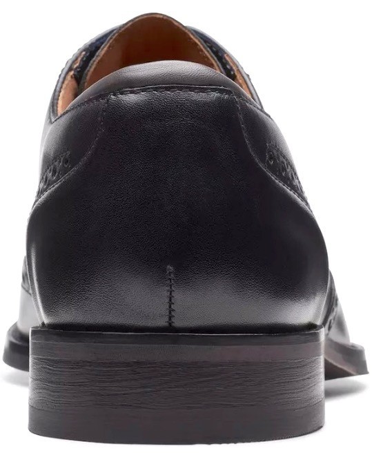 送料無料 Clarks 24cm ウイング チップ ブラック レースアップ ビジネス ブーツ レザー スーツ オフィス ランニング JJJ198