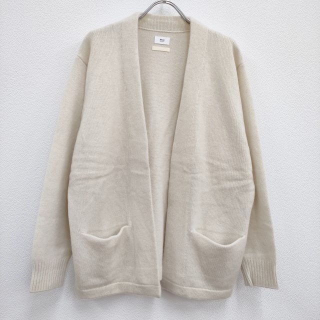 Ron Herman UNDYED CASHMERE サイズS ボタンレス カシミヤ カーディガン アイボリー ロンハーマン 3-1002T F93192_画像1