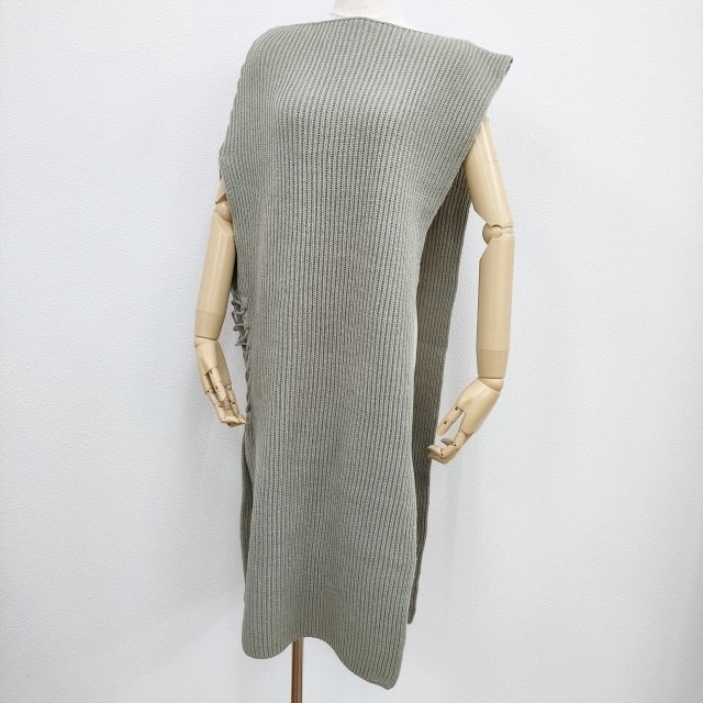 Ameri VINTAGE 新品 4WAY MUFFLER LAYERED KNIT 定価17600円 ニット ライトグレー系 アメリヴィンテージ 3-1017T 226012_画像1