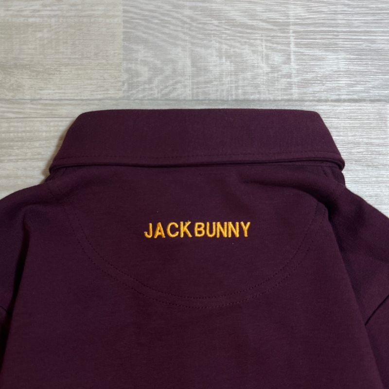 Jack Bunny!/ジャックバニー/PEARLY GATES/パーリーゲイツ/新品/ストレッチポンチ 長袖ボタンダウンプルオーバー/長袖ポロシャツ/両面刺繍_画像5