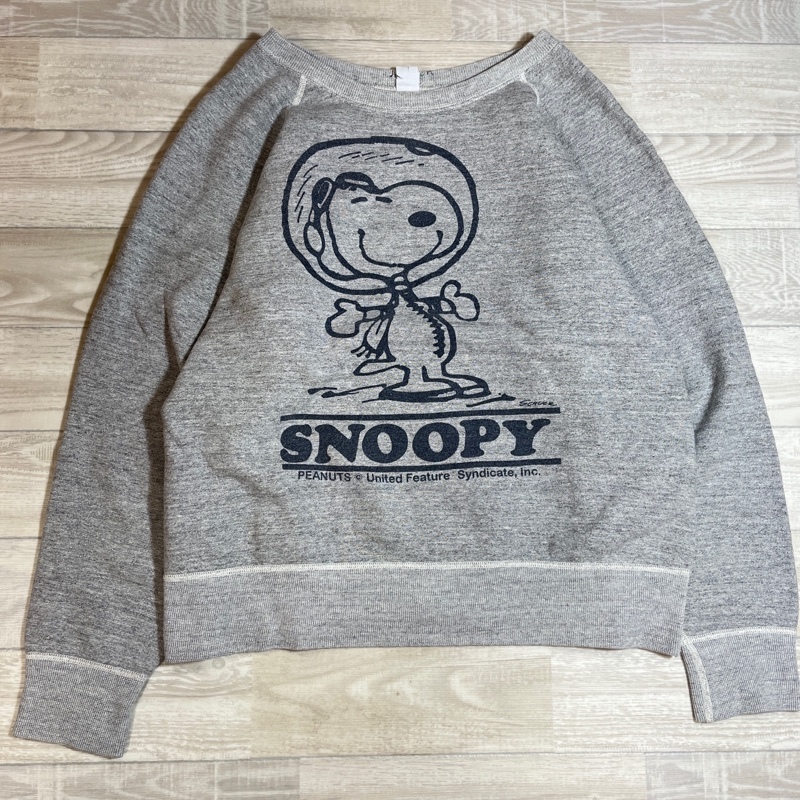 JACKSON MATISSE×PEANUTS/ジャクソンマティス×ピーナッツ/SNOOPY/スヌーピー/両面染み込みプリント/クルーネックスウェットシャツ/グレー_画像1