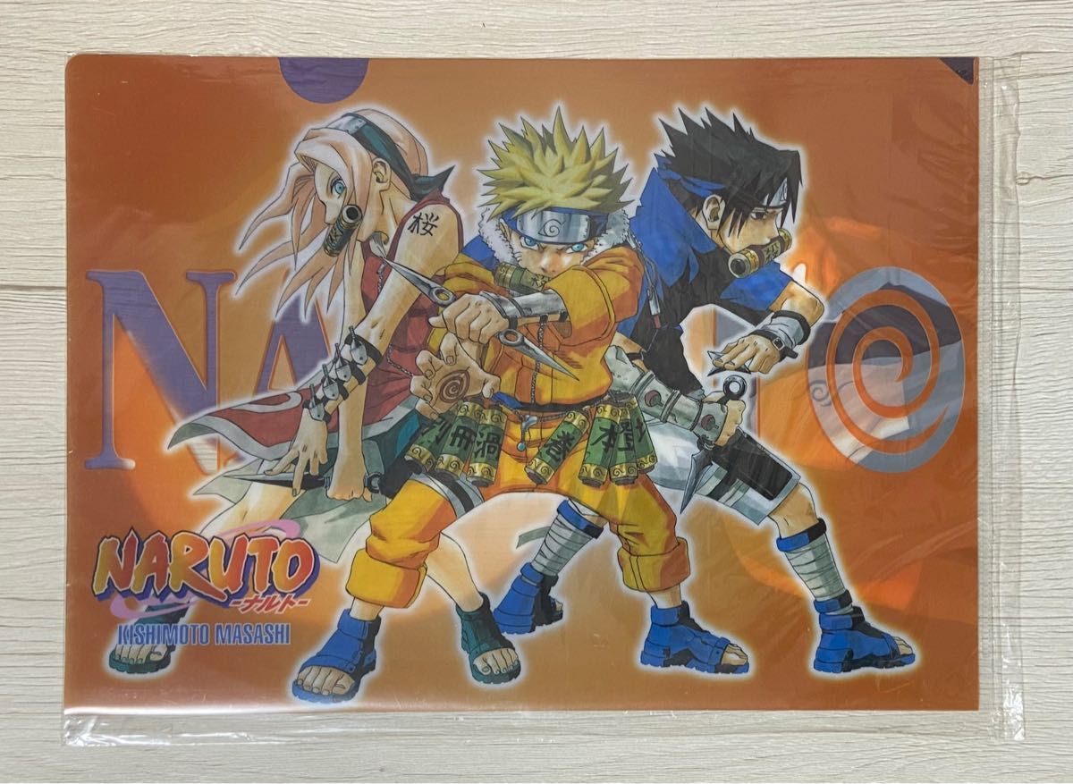 NARUTO ナルト サスケ サクラ 暗部カカシ クリアファイル 原作絵