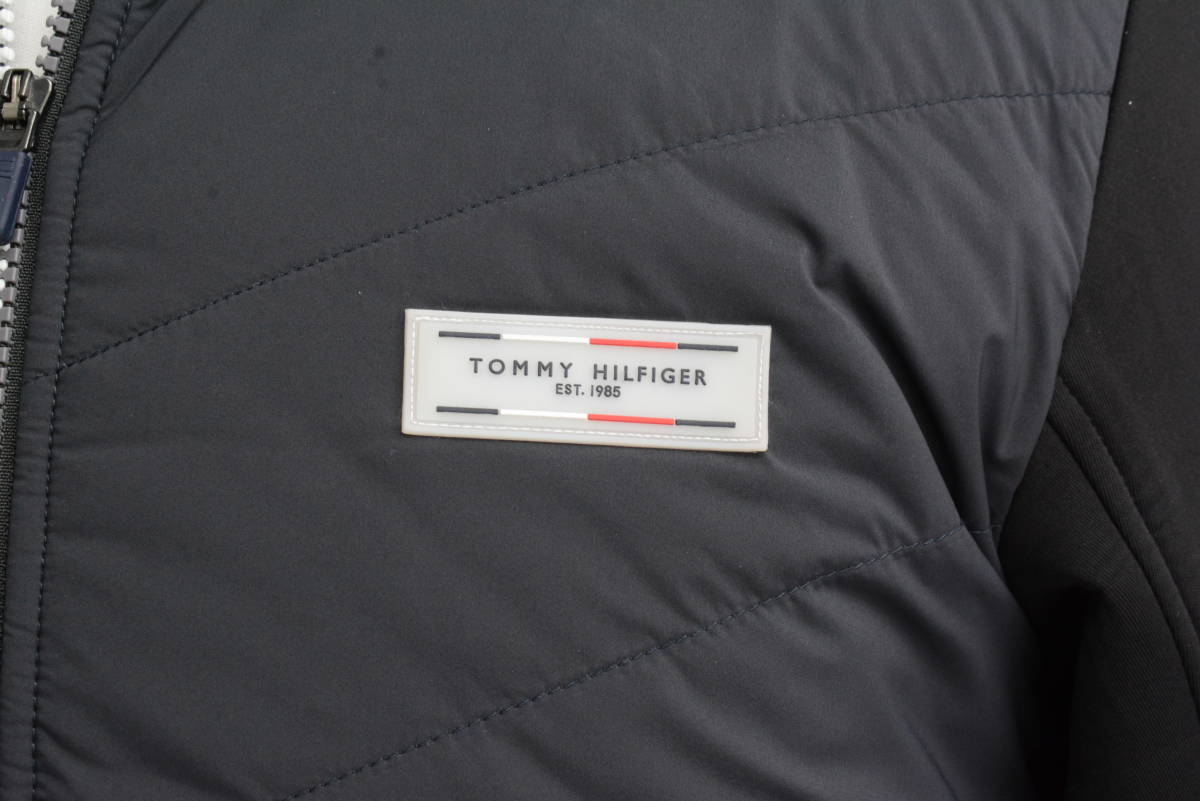 【程度良好 人気ブランド】トミーフィルフィガー TOMMY HILFIGER GOLF メンズ 長袖ブルゾン ブラック サイズL トミーゴルフ 黒 THMA292_画像5