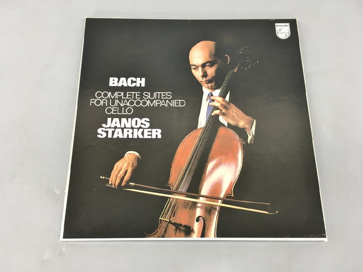 半額】 LPレコード J.S.BACH-UNACCOMPANIED CELLO SUITES-STARKER 15PC
