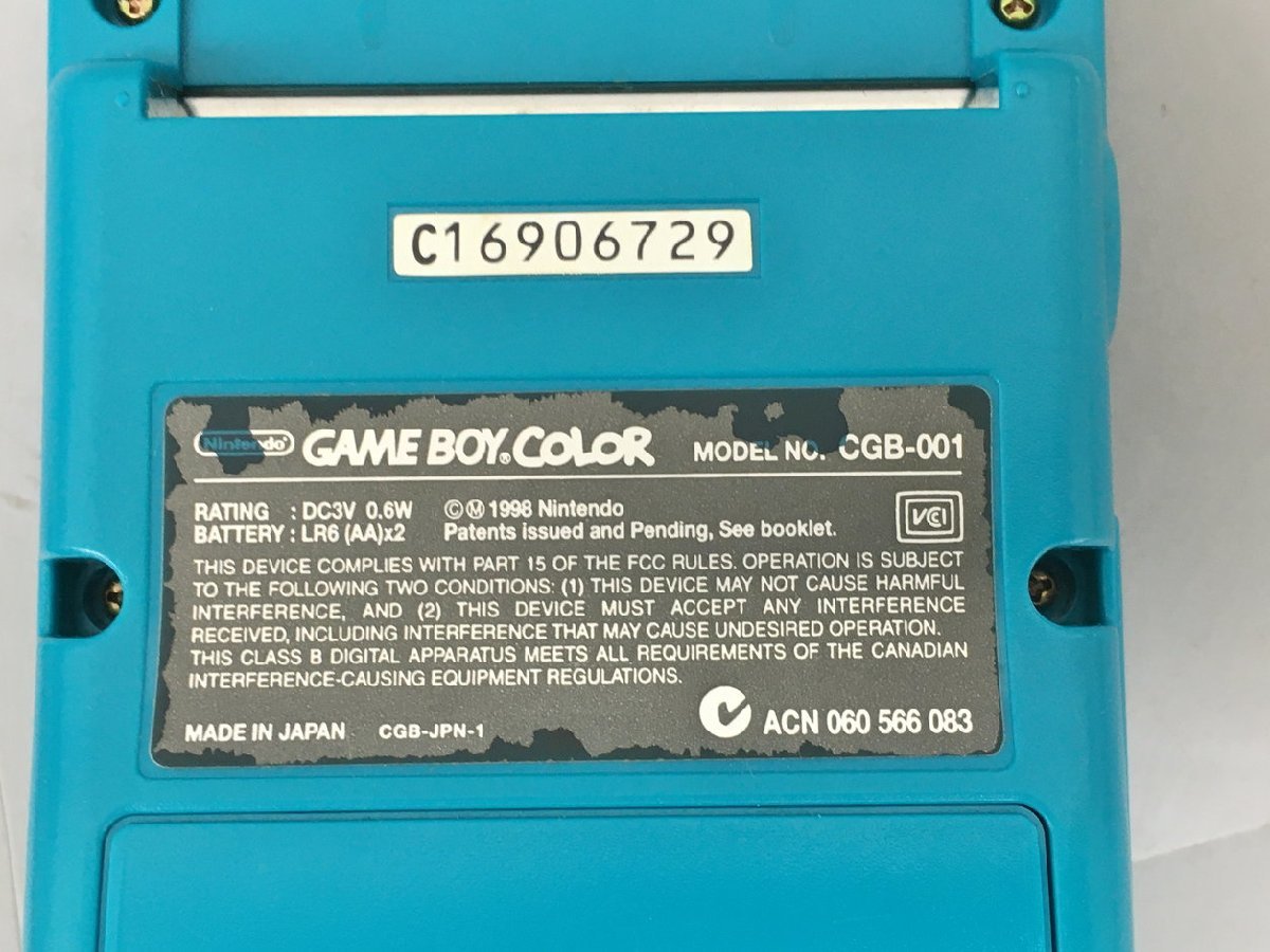 ゲームハード ゲームボーイカラー ブルー CGB-001 2310LBR032_画像4